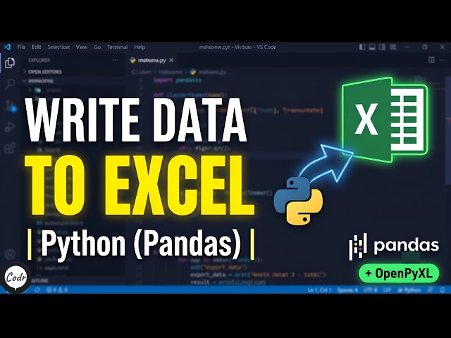 How to Write Data to Excel in Python (using Pandas)