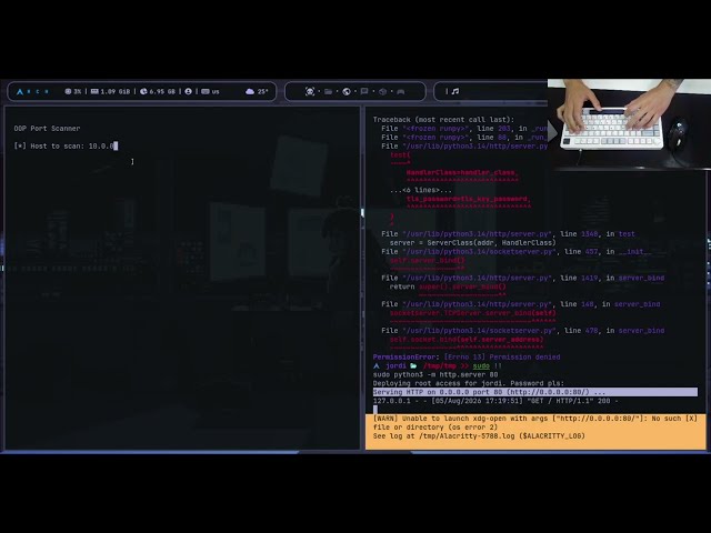ASMR Coding - OOP Escáner de puertos en Python ⌨️🐍
