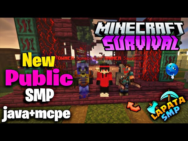 💫 Best Public Survival SMP Server For Minecraft ❤️‍🔥 | Java + PE | 24/7 Online | Free To Join 😱