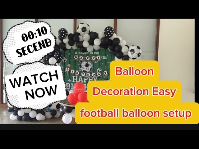 Football balloon setup decoration|balloons ideas 💡#shorts #viral #trendingshorts 