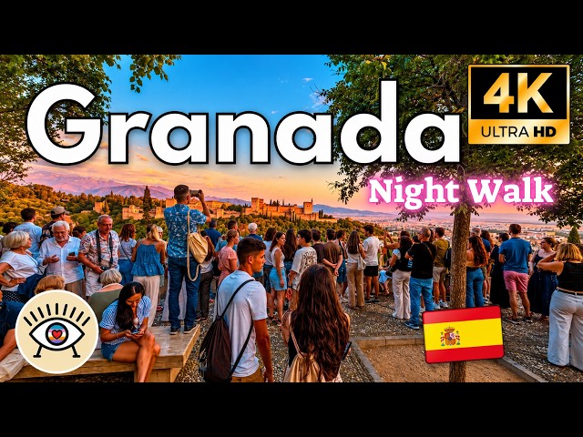 Granada, Spain | Night Walk | The Most Beautiful Night in Andalusia 🌙