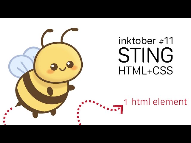 Inktober/Divtober: Drawing a Bee with CSS