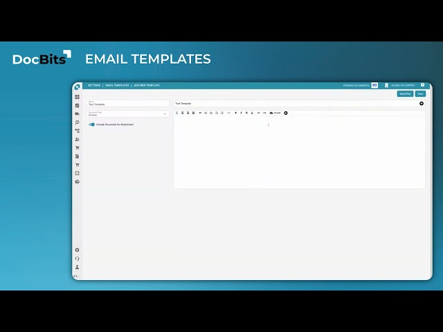 How to Create Email Templates in DocBits (Subject, Body, Variables & Attachments)