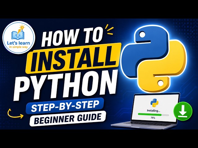 How to Install Python in Telugu | Step-by-Step Beginner Guide