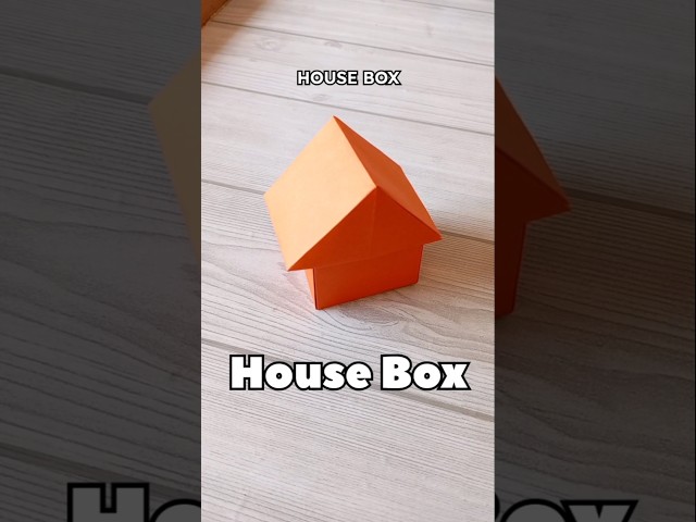 HOUSE BOX ORIGAMI TUTORIAL|HOW TO MAKE USEFUL HOUSE BOX CRAFT STEP BY STEP FOLDING|ARTWORK