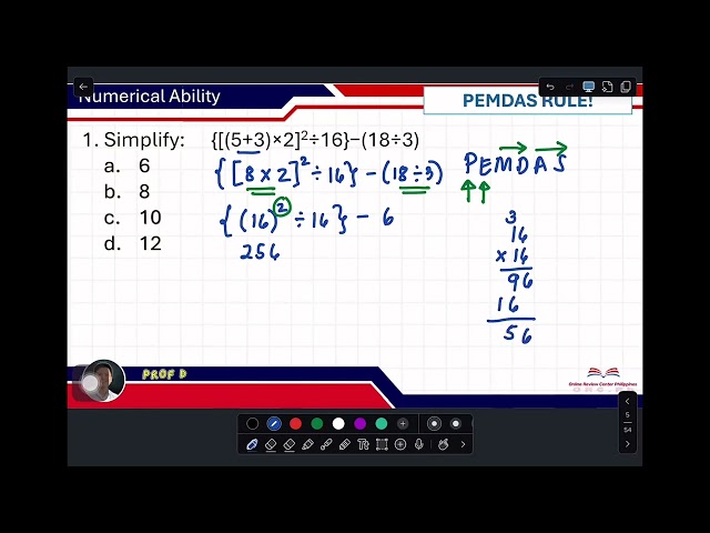 Free CSE Numerical Ability Review: PEMDAS