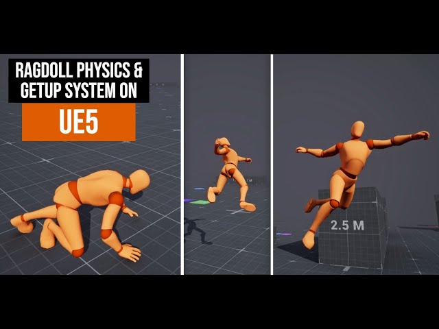 UE5 Ragdoll Physics Tutorial: Active Ragdoll, Stand Up & Moving Platforms (Complete Guide)
