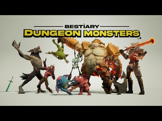 Bestiary : Dungeon Monsters - 3D Kit for game development