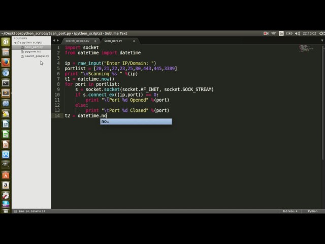 [Python for pentest] - Port Scan