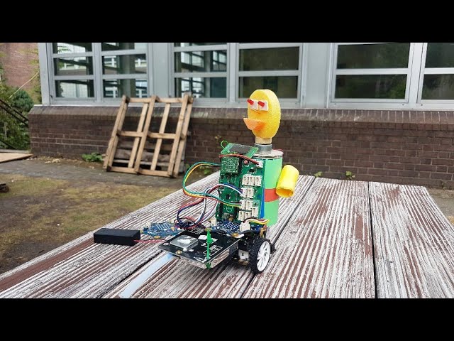 Calliope Mini IoT Umweltroboter mit Sensor für Feinstaubmessung (ferngesteuert Auto Roboter)