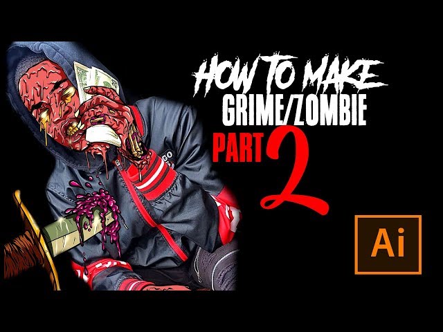 Inspired Grime Edit Part 2! / Zombie Edit - Ai Tutorial / /Ai  Tutorials Free / How To