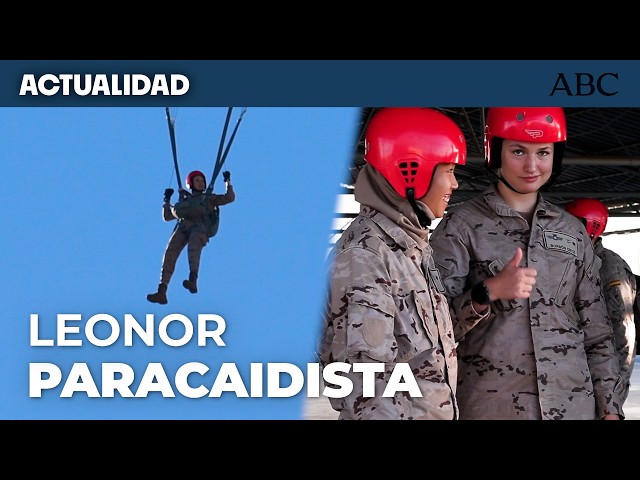 Leonor salta en paracaídas: una de las pruebas más exigentes de su formación militar