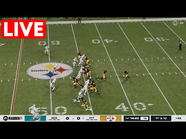 🔴 Miami Dolphins vs Pittsburgh Steelers | NFL Week 15 - 15th December 2025 Madden NFL 26 Simulation