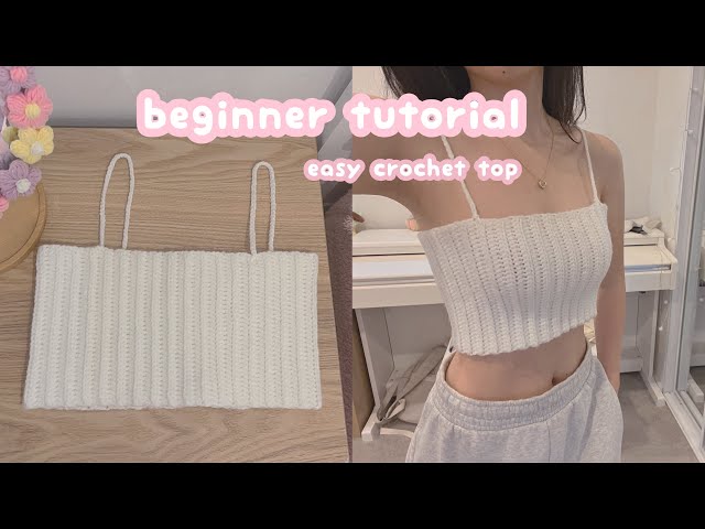 how to crochet top for absolute beginner tutorial | easy crochet summer top pattern,beginner crochet