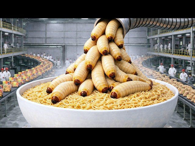 Inside a Mega Coconut Worm Factory | Complete Production Process