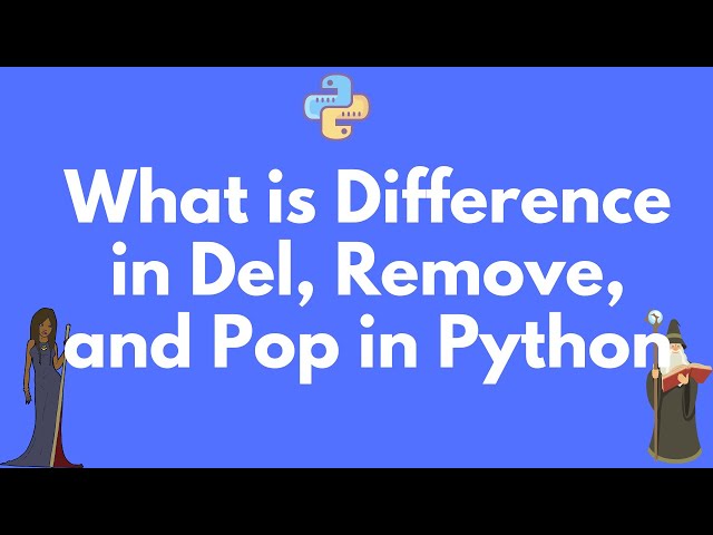 Difference between del, remove, and pop on Python lists 🐍 #shorts