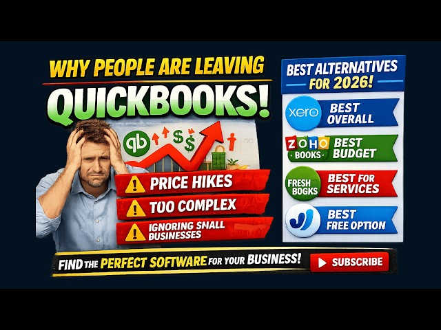 Xero vs FreshBooks vs Zoho Books vs Wave | Best QuickBooks Alternative 2026