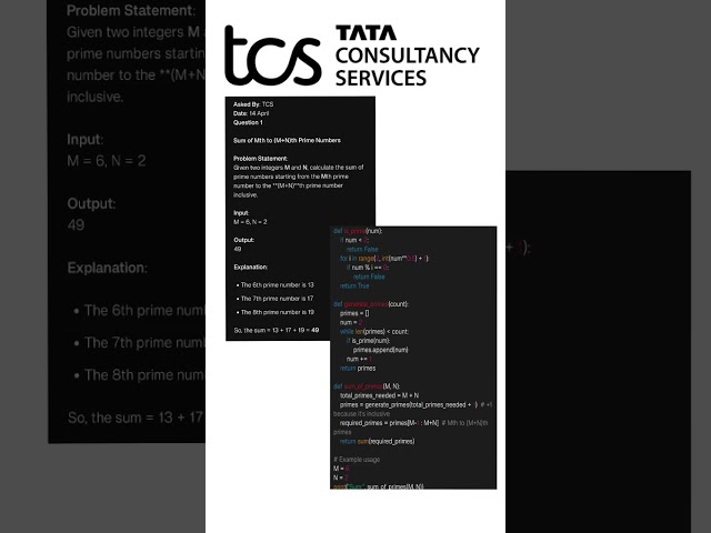 tcs nqt coding question 2025 with python solution