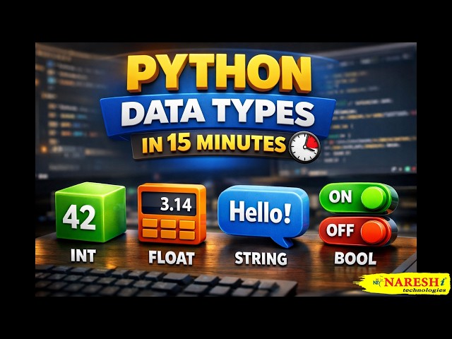 Python Data Types in 15 Minutes (int, float, string, bool) | Python for Beginners | AI Jobs 2026.