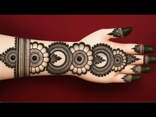 Very beautiful stylish front hand mehndi design | Easy mehndi design | Simple mehndi | Mehndi design