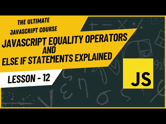 JavaScript Equality Operators | Else If Statements | prompt | Hindi/Urdu | JavaScript Tutorial #12