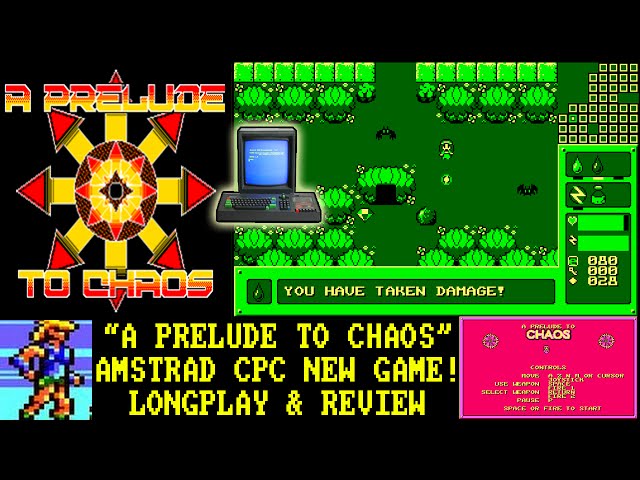 [AMSTRAD CPC] A Prelude To Chaos - Longplay & Review (NEW GAME 2016! ZELDA INSPIRED!)