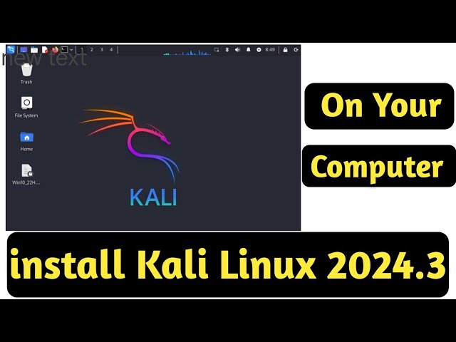 How to install Kali 2024.3 install Kali Linux in pc how to install Kali Linux in windows