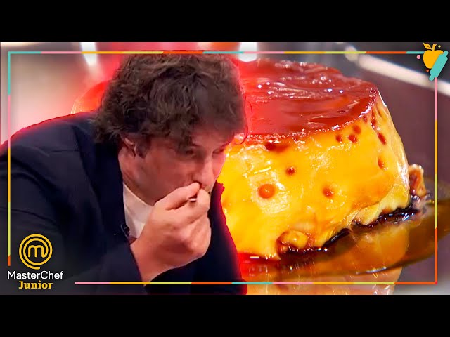 JORDI se quema con el flan... ¡¡Por probarlo a escondidas!! | MasterChef Junior 9
