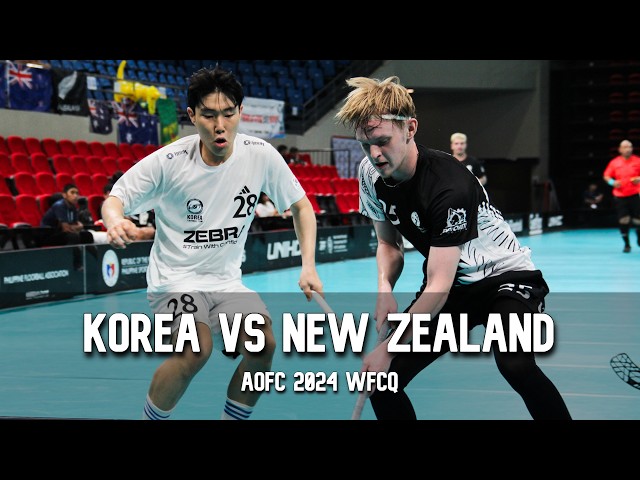 New Zealand VS Korea 2024 AOFC World Floorball Championships Qualifications Highlights