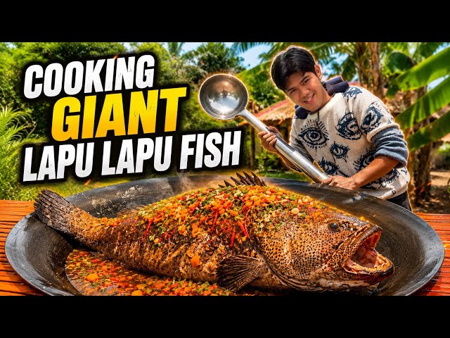 COOKING GIANT LAPU LAPU FISH|ALEXIS VINES