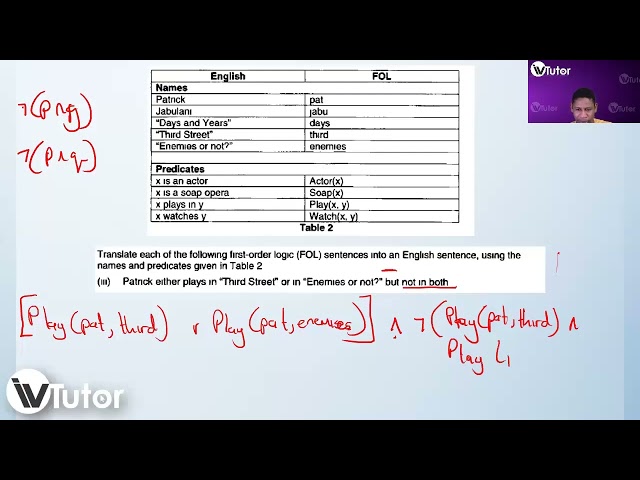 COS2661 Lesson 2: First Order Logic Sentences