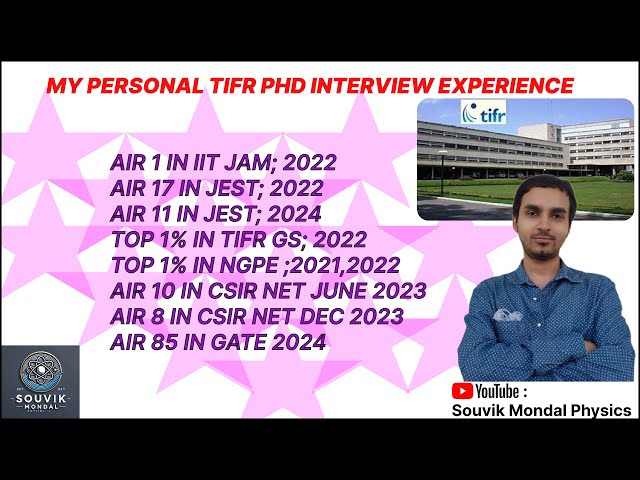 TIFR MUMBAI PhD Interview. My Personal Experience.#csirnetphysics .#gatephysics #tifrphysics