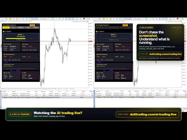 🔴LIVE: Opus 4.8 vs Gemini 3.1 AI Trading EA on XAUUSD (MT5/MT4) — DoIt Alpha Pulse AI