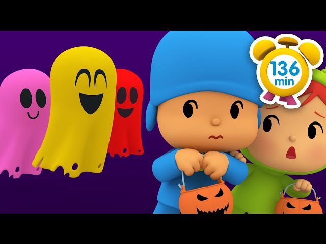 😱 POCOYÓ en ESPAÑOL - La casa del terror [ 136 min ] | CARICATURAS y DIBUJOS ANIMADOS para niños