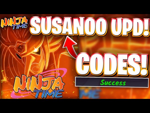 ⛩️SUSANOO! ALL NEWLY ACTIVE RAVEN & SUSANOO UPDATE CODES FOR NINJA TIME | ROBLOX NINJA TIME CODES