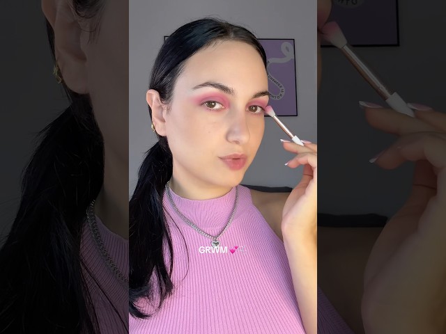 Nails inspired make-up 💕 #shortvideo #nails #makeup