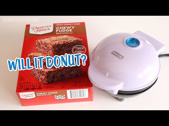 Will It Donut? Chewy Fudge Brownie Donuts 👩‍🍳 Dash Personal Donut Maker