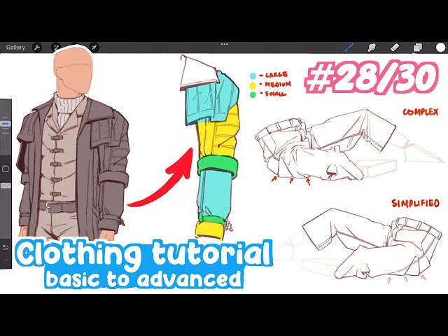 how to DRAW Clothing and Folds! (Basic to Advanced) | Full Drawing Tutorial - Art Bootcamp #28/30