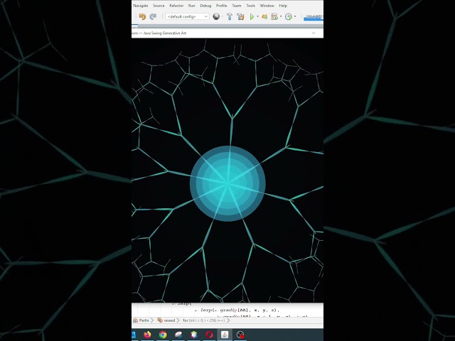 Fractal Bloom | Java Swing Generative Art #shorts