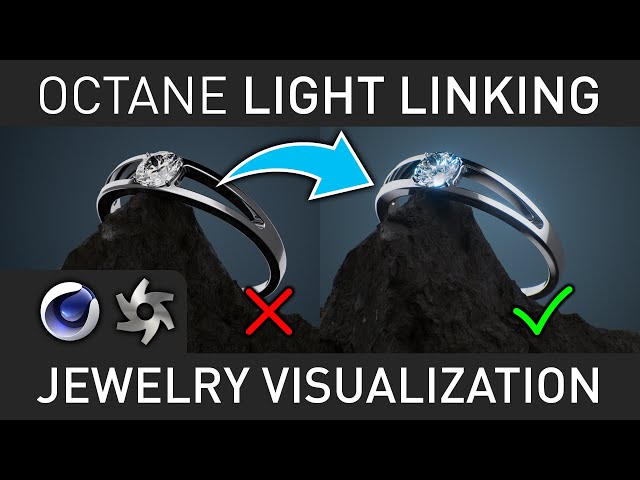 Silverwing Quickish-Tip: Octane Light Linking - Jewelry Example