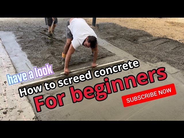 How to screed concrete for beginners | screeding tutorial | learn how to screed #concrete #screeding