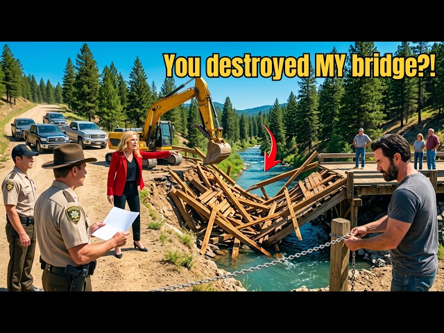 HOA Karen Tore Down My Private Bridge—Then the Sheriff Asked How She Planned to Get Home