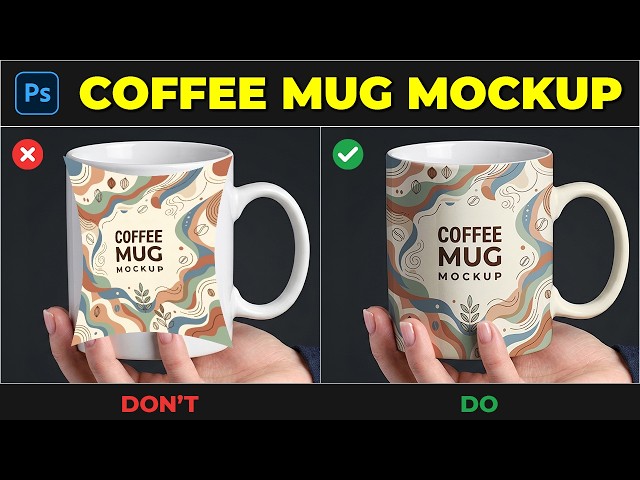 Easy Photoshop Tips: How I Made This Coffee Mug Mockup!