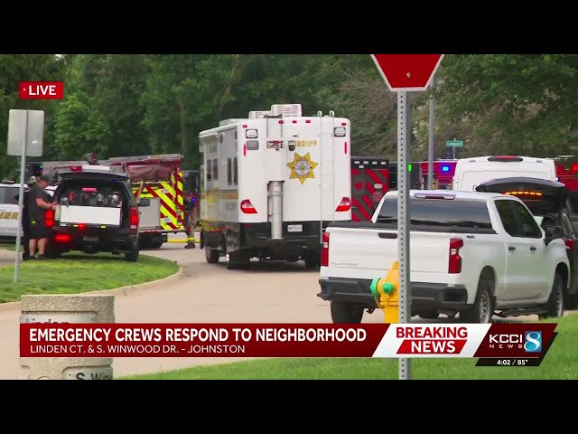 Law enforcement responds to reported officer-involved shooting in Johnston