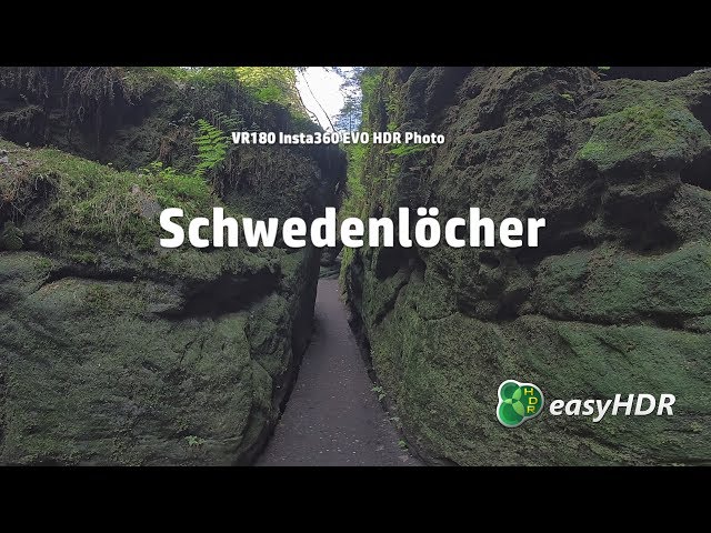 VR180 Insta360 EVO HDR photo: Schwedenlöcher