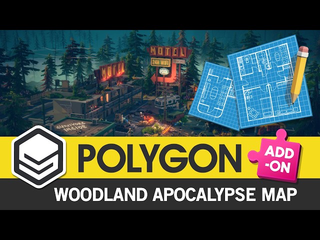 POLYGON Woodland Apocalypse Map (Showcase) 3D Art for Games by #SyntyStudios