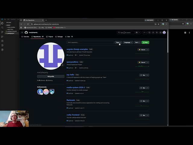 ThreeJS and Angular Space And Time Application: Video 537 - Move cypress