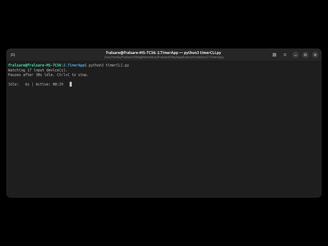 How to run Timer CLI Appimage - https://github.com/fralsare/timerCLI