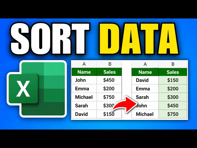How To Sort Data in Excel