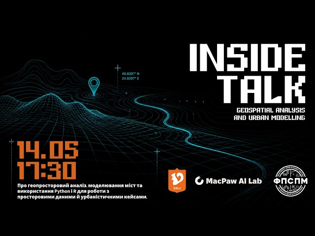 Inside Talk: Geospatial analysis and urban modelling